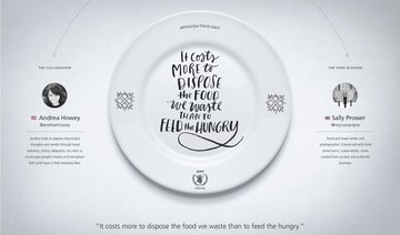 Empty plates raise awareness of world hunger