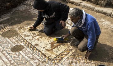 Israeli archaeologists unearth 1,800-year-old mosaic