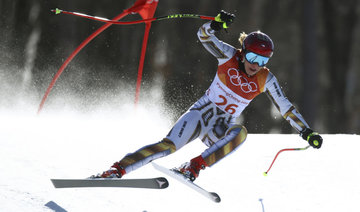 Czech Ester Ledecka wins shock Olympic super-G, US’s Lindsey Vonn sixth