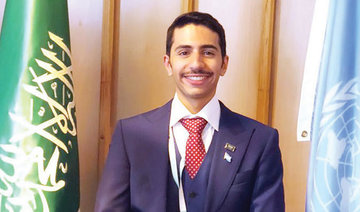 Saudi student becomes first Arab ambassador to UN Youth Council