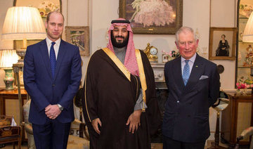 Heirs to the throne: Britain’s Prince Charles honors Saudi Crown Prince Mohammed bin Salman