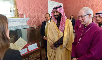 Saudi Crown Prince invites Archbishop of Canterbury to visit Kingdom