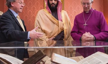 Saudi Crown Prince, Archbishop view fragments of one of oldest Qur’an manuscripts