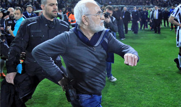 Greece suspends league after gun-toting PAOK owner enters fray