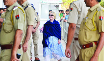Hillary Clinton treated for minor injury at Indian hospital