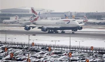 New icy blast cancels over 100 flights at London Heathrow