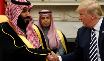 Saudi crown prince praises ‘deep relations’ with US as he meets Donald Trump