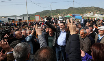 Albanian opposition blocks roads in anti-government protest