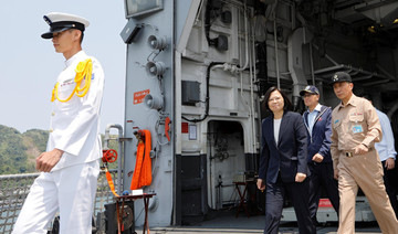Taiwan president joins naval drill a day after huge China exercise