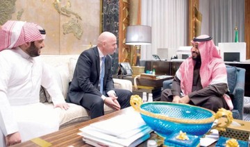 Saudi Crown Prince and FIFA President discuss ways of strengthening cooperation