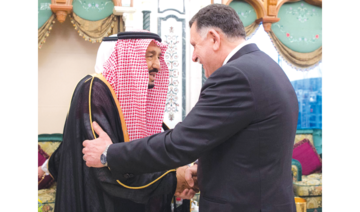 Saudi Arabia’s King Salman receives Libya’s Al-Sarraj