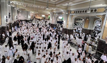 Worshippers, throng the Grand Mosque in Makkah for the last Friday prayer of Ramadan