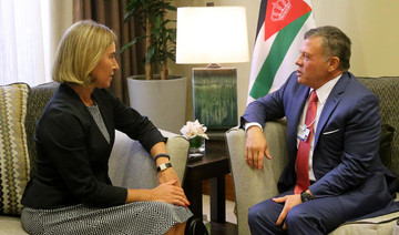 Jordan’s king, EU foreign policy chief review ailing economy