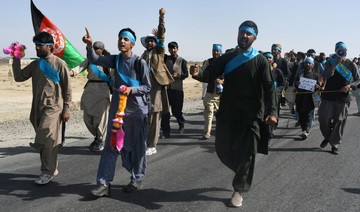 Afghans walk hundreds of kilometers for peace