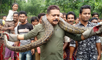 Python selfie puts Indian forest ranger in tight spot