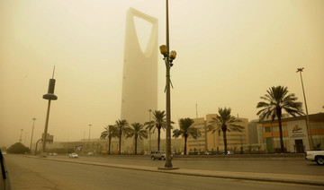 Heavy sandstorm sweeps Riyadh enveloping city skyline with dust