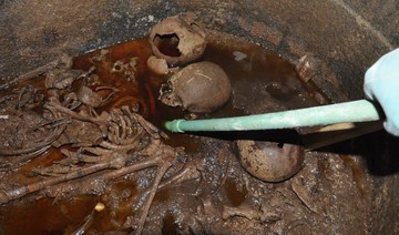 Egypt reveals details of skeletons found inside sarcophagus