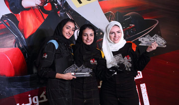 Saudi Arabian women compete behind the wheel for the first time