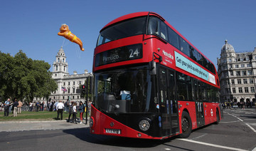 Balloon poking fun at Mayor Sadiq Khan flies over London