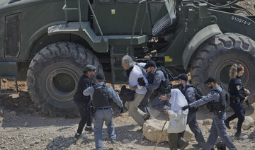 Scuffles at West Bank Bedouin village slated for demolition