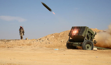 Saudi Royal Air Defense Forces intercept a ballistic missile launched by Yemen’s Houthi militia toward Jazan