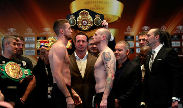 Few fireworks as a confident George Groves predicts victory over undefeated Callum Smith