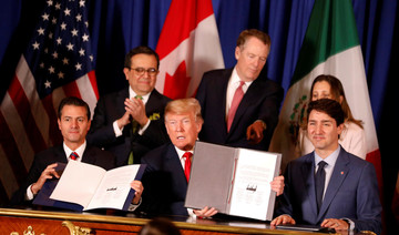 Trump joins leaders of Canada, Mexico to sign new trade pact