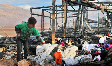 Two Syrians dead in Lebanon refugee camp fire