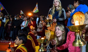 Foreigners gather at India’s religious Kumbh Mela festival