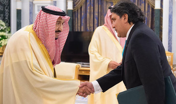 Pakistan’s envoy to KSA presents credentials to King Salman