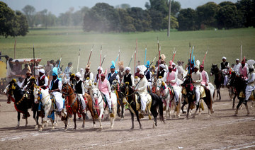 Pakistanis seek world record in ancient sport of tent-pegging