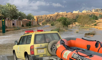 Civil defense teams rescue residents and animals trapped in Riyadh floods