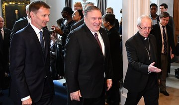 Pompeo visits Brexit Britain as Iran reduces nuclear compliance
