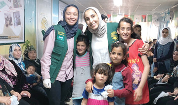 Saudi medical volunteers welcome in  Ramadan at camp for Syrian refugees