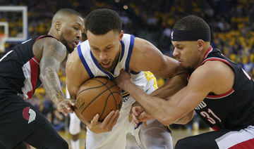Stephen Curry powers Warriors over Blazers in NBA Western Conference finals opener