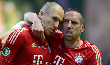 Robben, Ribery set for bench in Bayern farewell