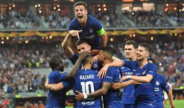 Eden Hazard scores twice as Chelsea sweep aside Arsenal in Europa League final in Baku