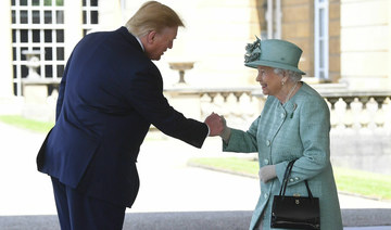 US president Donald Trump meets Queen Elizabeth II on UK state visit