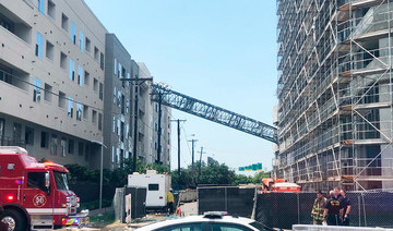 1 killed, 5 injured when crane topples on Dallas apartments