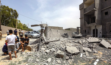Libya air raid destroys warehouse, wounds three, says oil firm