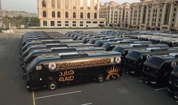 Hundreds of coaches transport Hajj pilgrims hosted by King Salman