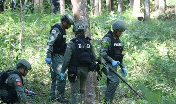 Thai army destroys thousands of land mines in jungle