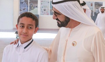Dubai ruler visits pupil who rescued friends from bus fire 