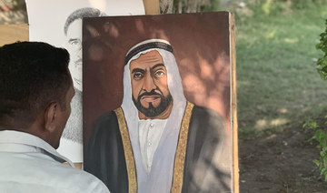 'Sheikh Zayed's painting brings me luck,’ says Lahore roadside artist
