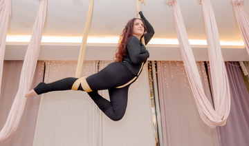 Saudi trapeze artist has soaring  success with aerial yoga business