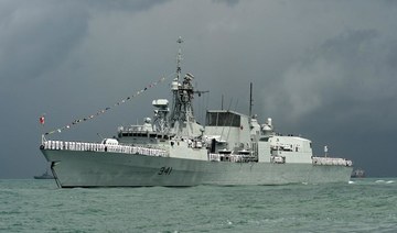 Canadian warship HMCS Ottawa sails through Taiwan Strait