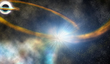Caught in the act: a black hole rips apart an unfortunate star