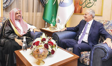 Muslim World League chief, Tony Blair discuss ways to fight ignorance and poverty