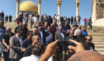 Saudi national football team visits Al-Aqsa mosque