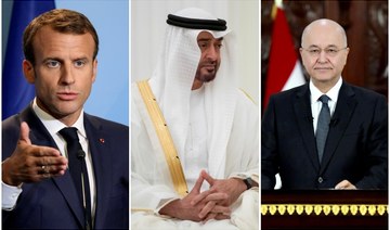 France’s Macron discusses Middle East tensions with UAE and Iraq’s Salih